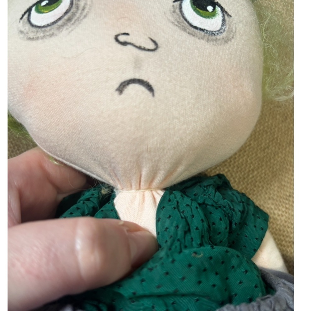 Jan Shackelford Handmade Fabric Doll Raggedy Jan Grimley Troubled Tabatha READ - Picture 7 of 11